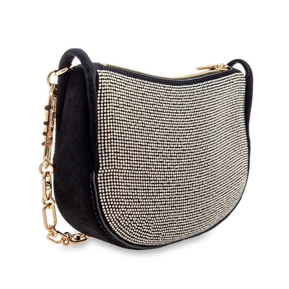 Michael Kors Kendall Sm bracelet pouchette leather gold NWTs black